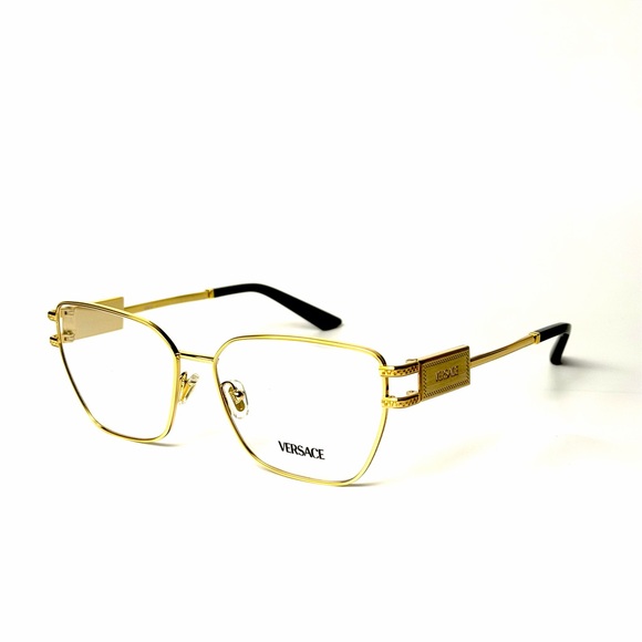 Versace Accessories - Versace Mod 1301 1002 Gold New Eyeglasses Authentic